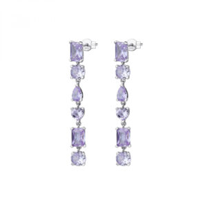 Orecchini ROSATO in argento 925 e cubic zirconia lavanda RZGE21
