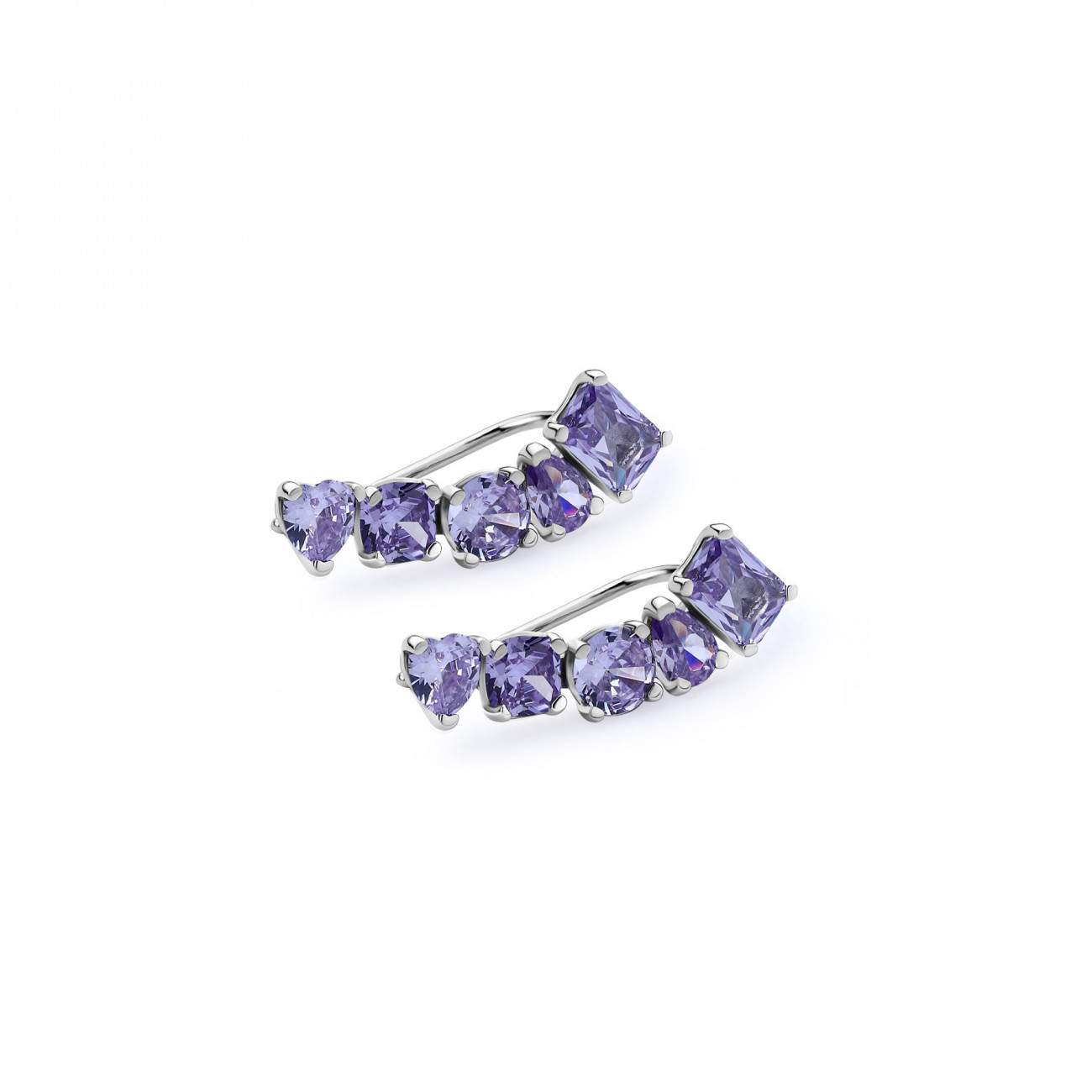 Orecchini ROSATO in argento 925 e cubic zirconia lavanda RZGE24