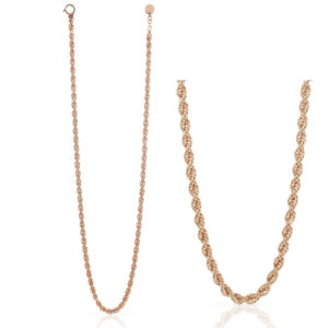 Collana Unoaerre in bronzo dorato rosa cod.1660