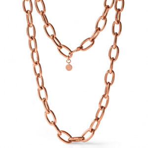 Collana Unoaerre in bronzo dorato rosa cod.1959