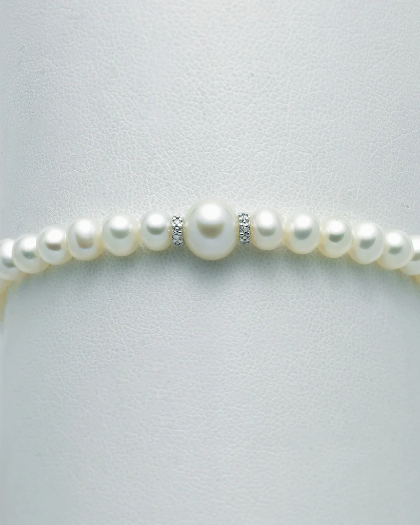 Bracciale in oro bianco PBR3073V