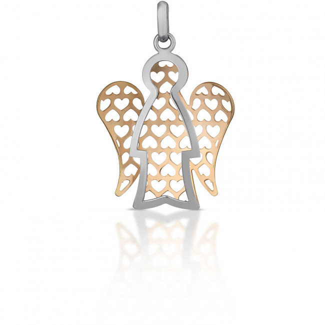 Ciondolo in oro bianco e oro rosa NKT280 Roberto Giannotti da donna