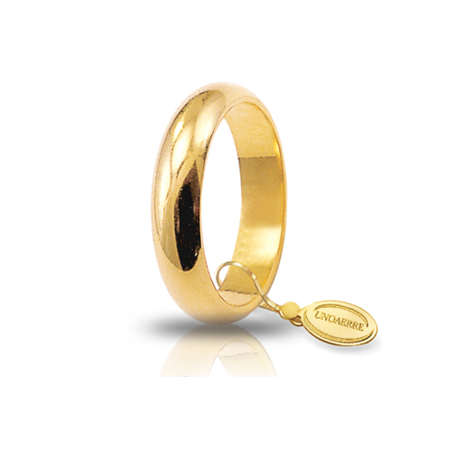 Fede Nuziale Unoaerre Classica gr.7 in oro giallo