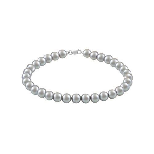 Bracciale Bliss In Oro Bianco Con Perle grigie 20092909