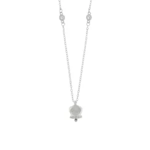 Capri Collana in Argento 925 con campanella e zirconi 1402677
