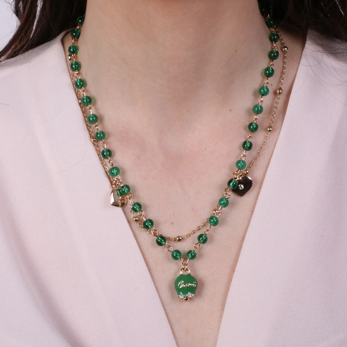 Capri Collana Multifilo Con campanella portafortuna 3541356 - immagine 2