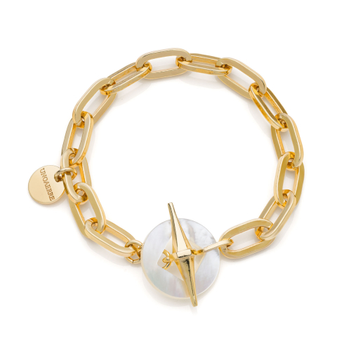 Bracciale catena dorata e madreperla Unoaerre 2431
