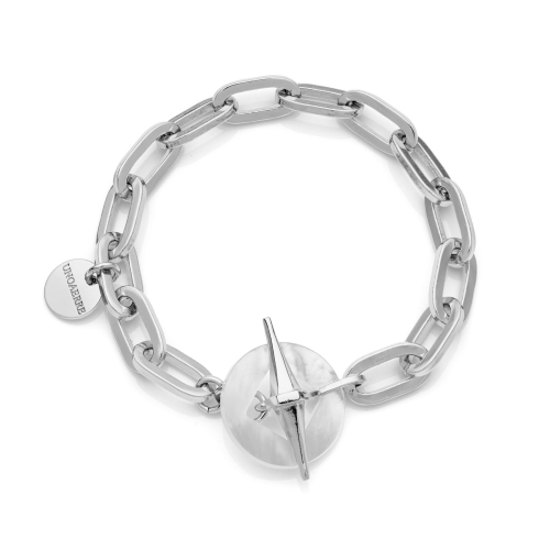 Bracciale catena argentata e madreperla Unoaerre 2433