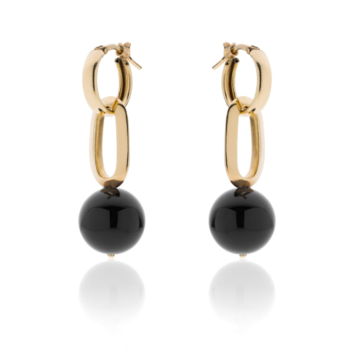 Orecchini con perla nera Cherry Unoaerre 2483