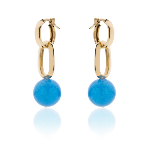 Orecchini con perla blu Cherry Unoaerre 2482