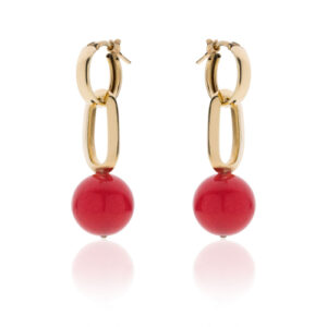 Orecchini con perla rossa Cherry Unoaerre 2480