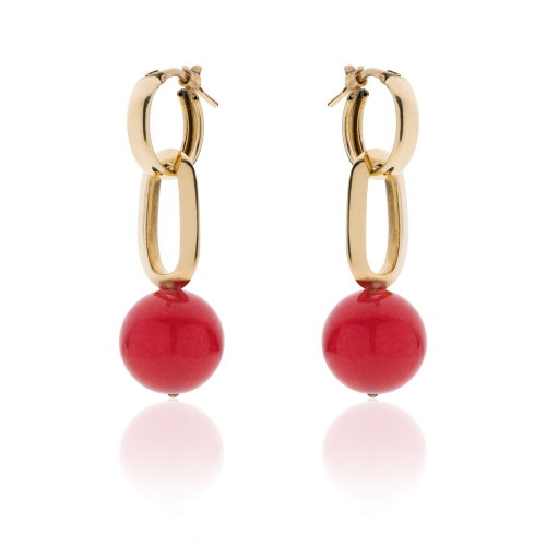 Orecchini con perla rossa Cherry Unoaerre 2480