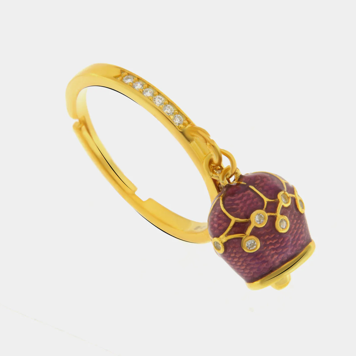 Capri Anello in Argento con campanella viola 1502798 - immagine 2