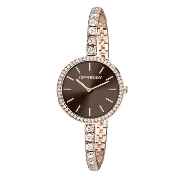 Orologio Donna Freddy Miroir Goldrose e Nero FW-060