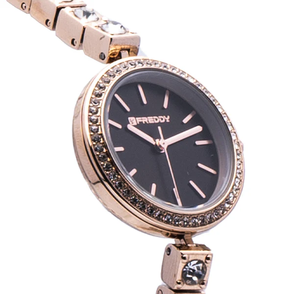Orologio Donna Freddy Miroir Goldrose e Nero FW-060 - immagine 2