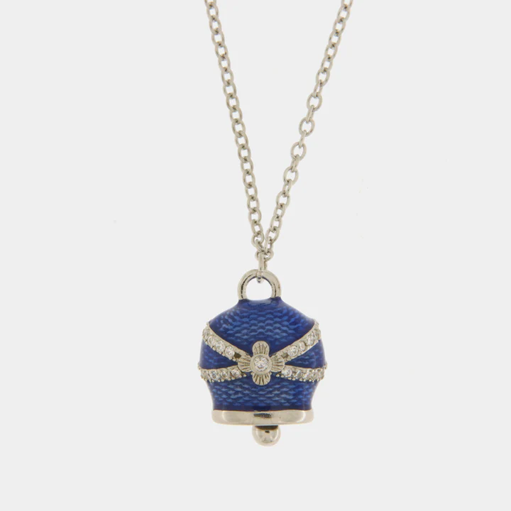 Capri Collana in Argento 925 con campanella blu 1402792