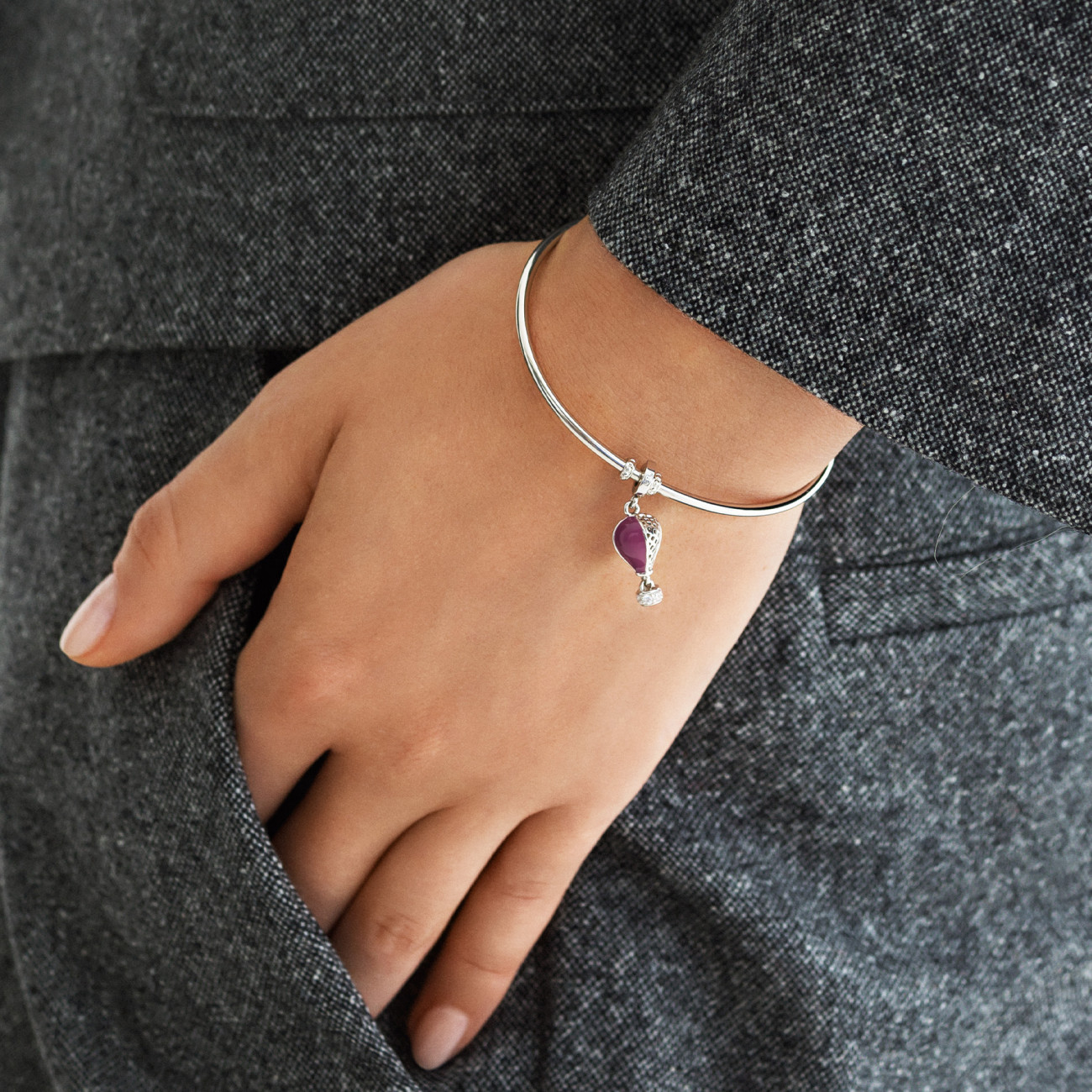 Charm Donna Rosato Storie RZ028R - immagine 2