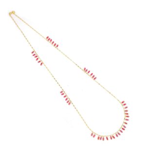 Collana Donna IO&TE  lunga cristalli rossi CLLEMRODO