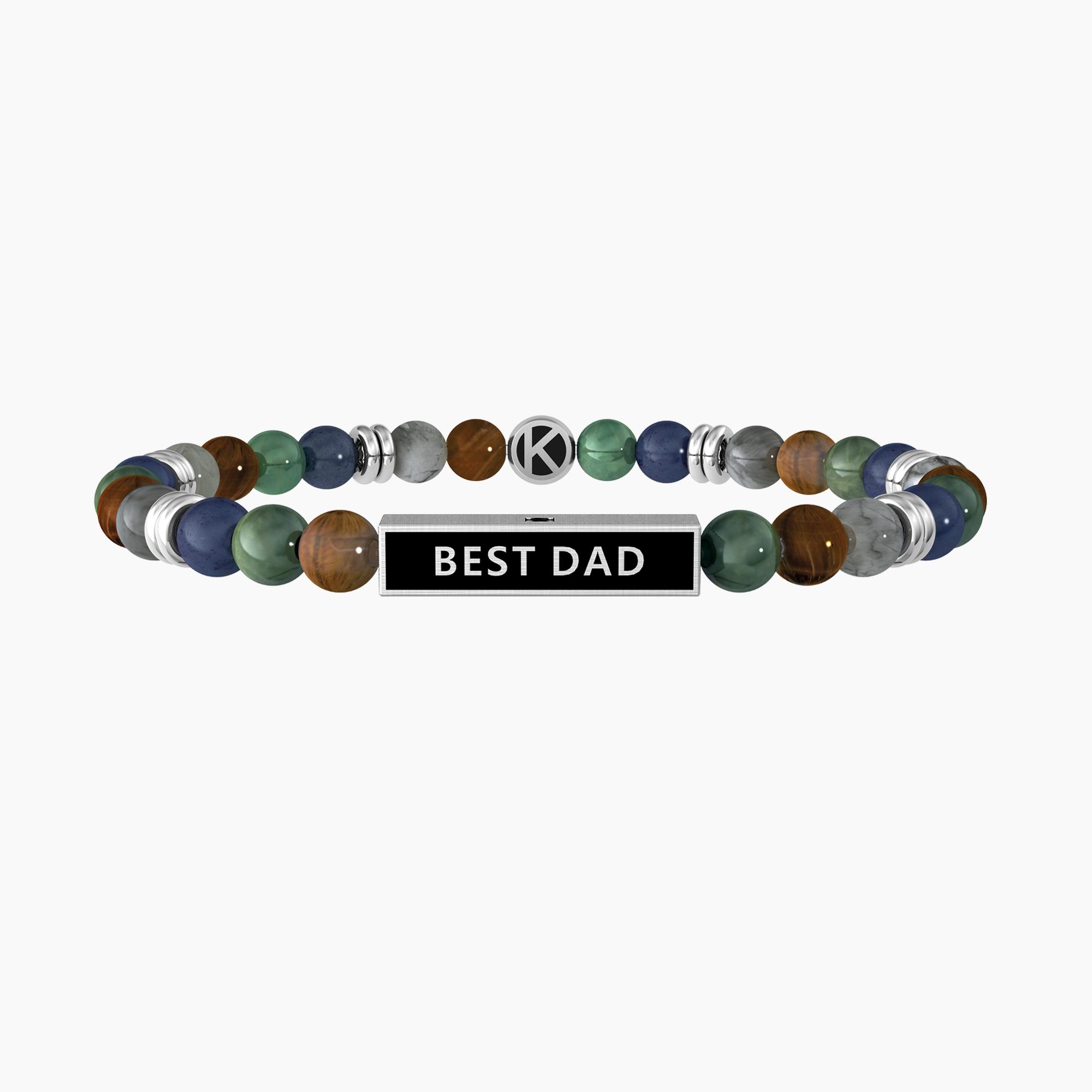 Bracciale elastico per papà con pietre Gioielli Kidult 732132