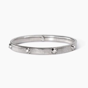 Bracciale tubogas con cristalli bianchi Gioielli Kidult 831004