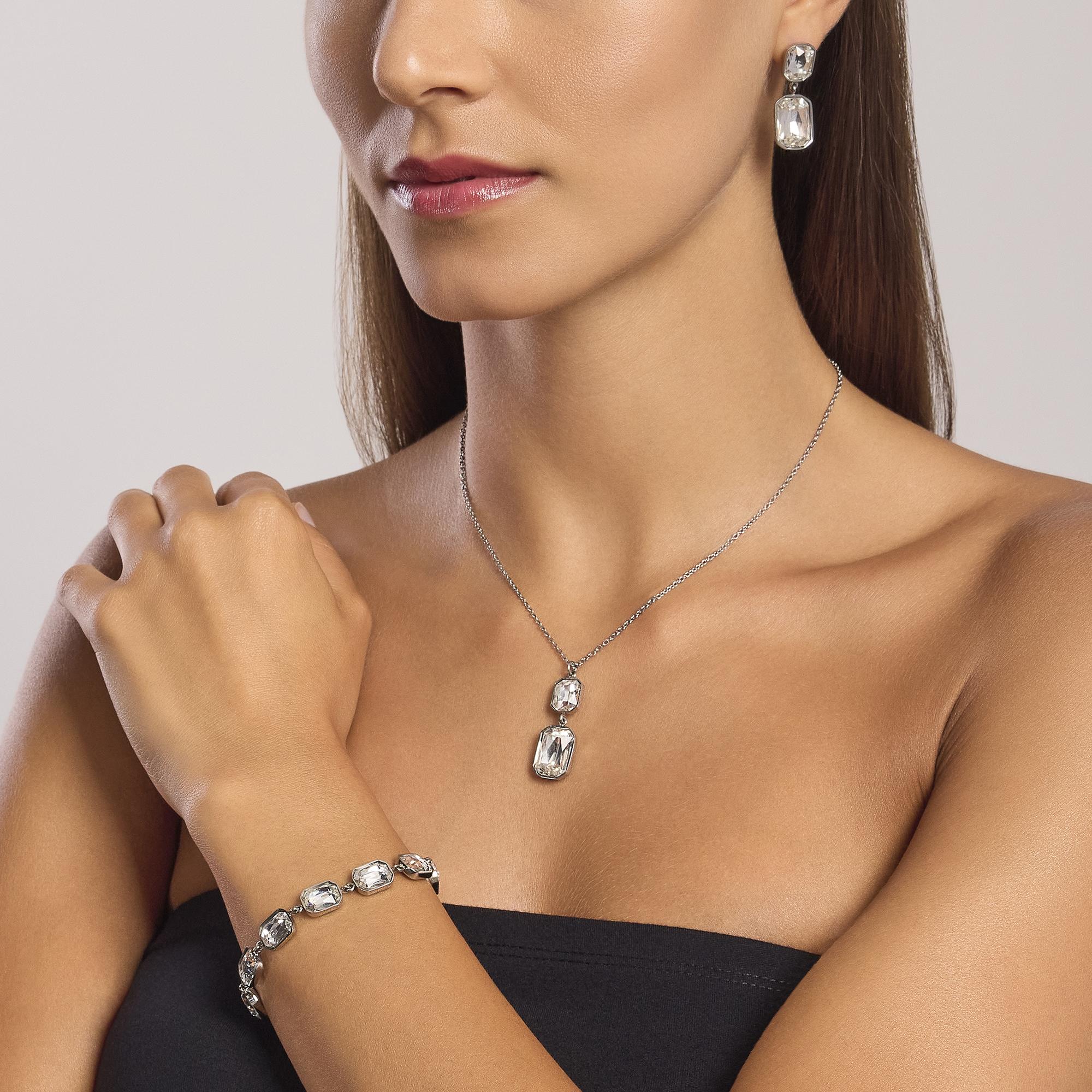 Girocollo con cristalli bianchi pendenti Gioielli Kidult 851003 - immagine 3