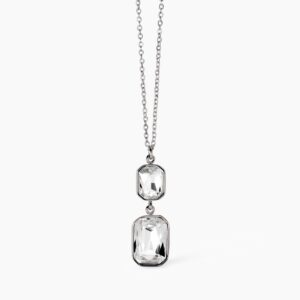 Girocollo con cristalli bianchi pendenti Gioielli Kidult 851003