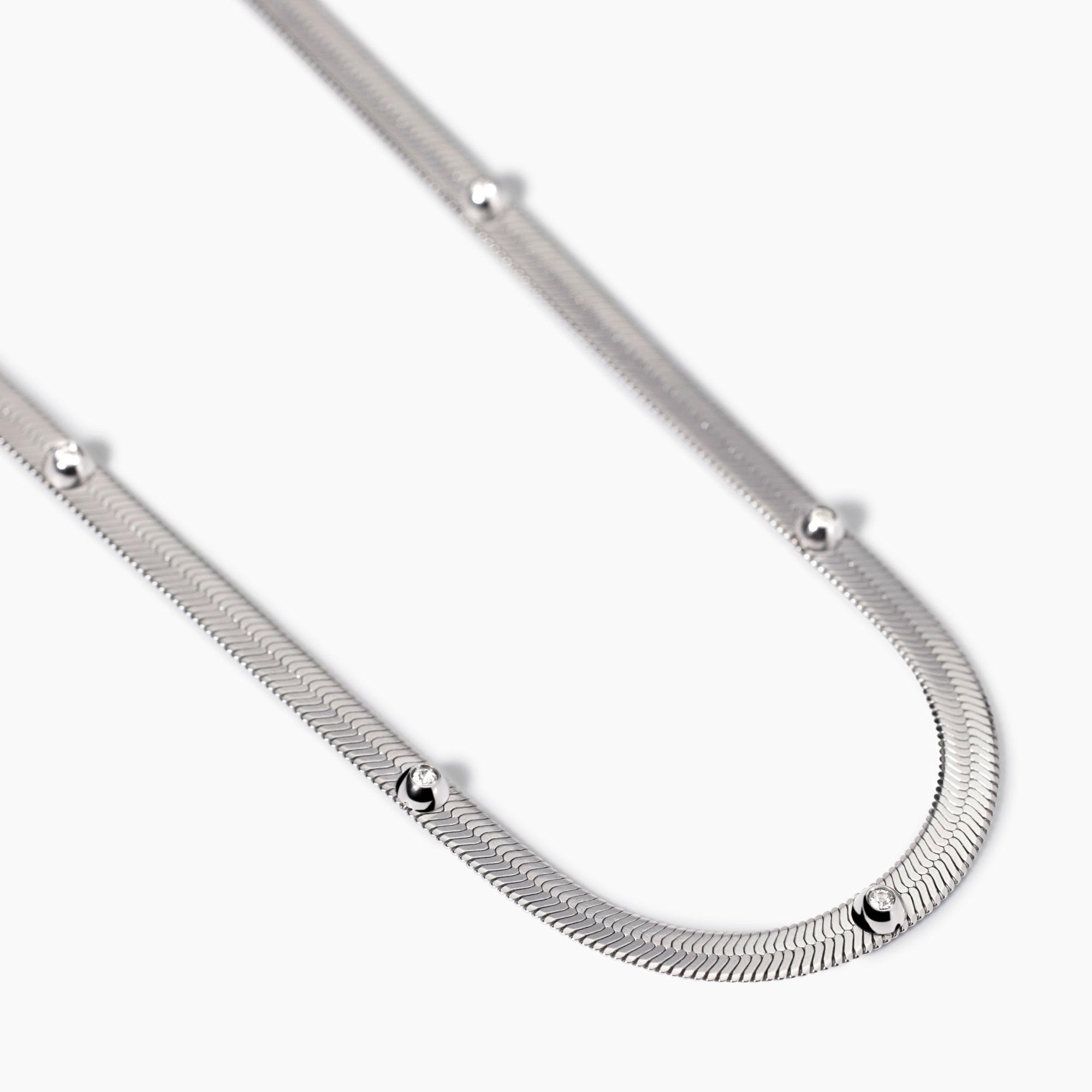 Girocollo con cristalli bianchi Gioielli Kidult 851012 - immagine 2