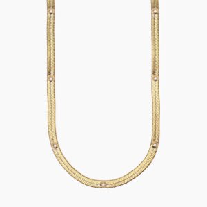 Girocollo dorato con cristalli bianchi Gioielli Kidult 851013