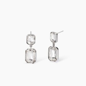 Orecchini pendenti con cristalli bianchi Gioielli Kidult 861003