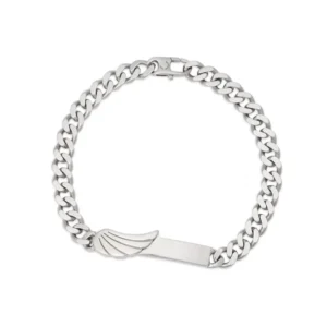 Bracciale Uomo groumette in Argento con targhetta Roberto Giannotti MAN62