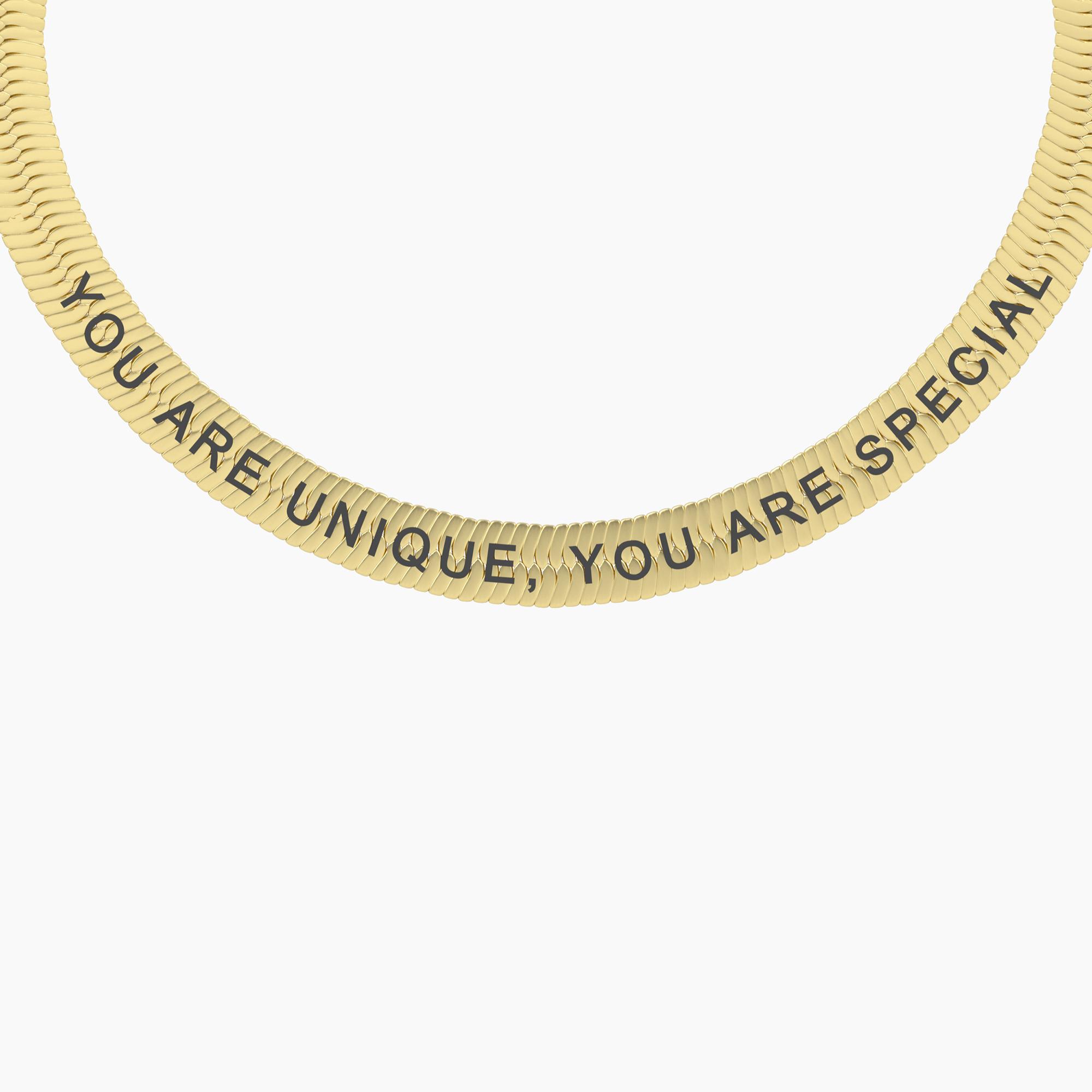 Bracciale donna in acciaio dorato con frase Gioielli Kidult 732363 - immagine 2