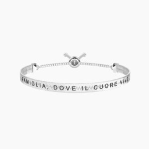 Bracciale regolabile con frase sulla famiglia Gioielli Kidult 732364