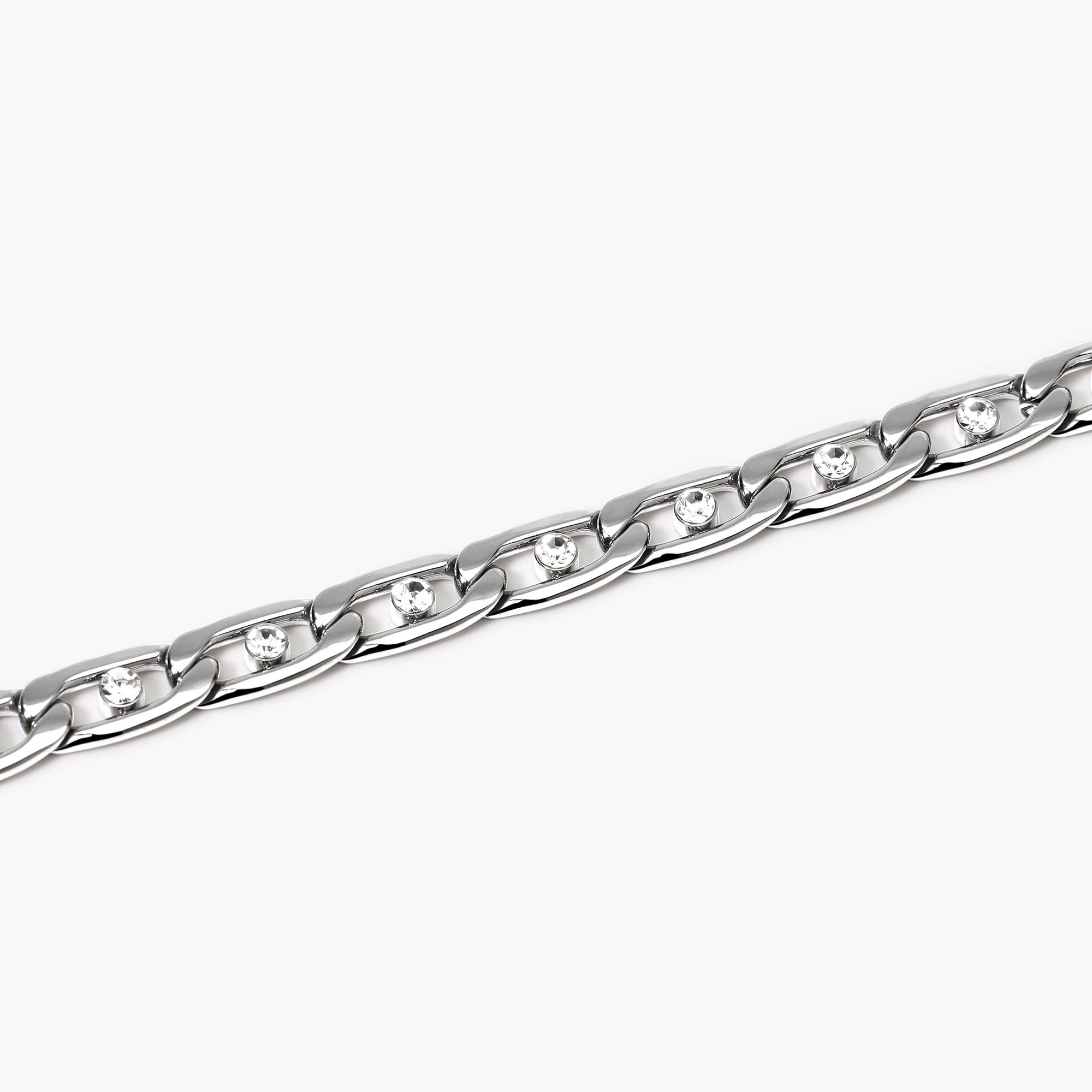 Bracciale con catena groumette e cristalli Gioielli Kidult 831047 - immagine 2