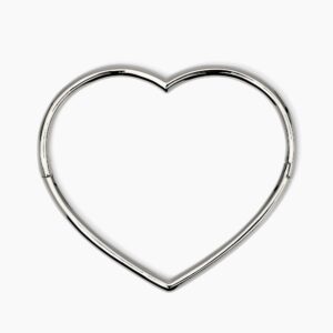 Bracciale rigido a cuore in acciaio Gioielli Kidult 831049