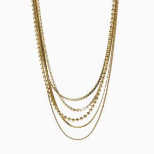 Girocollo dorato con catene multiple Gioielli Kidult 851023