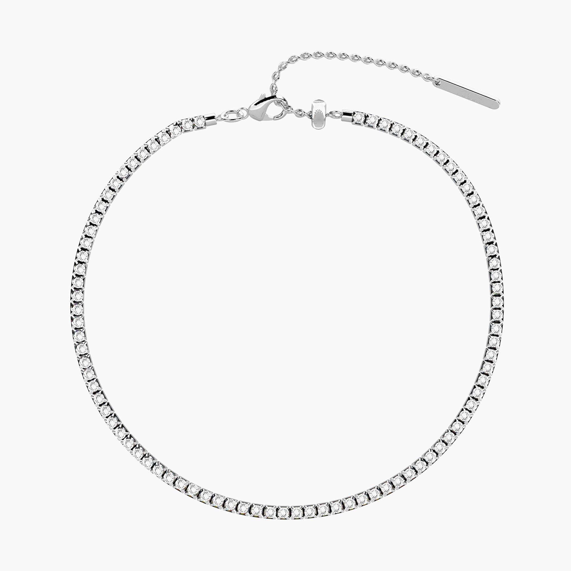 Cavigliera tennis componibile con cristalli Gioielli Kidult 732393 - immagine 2