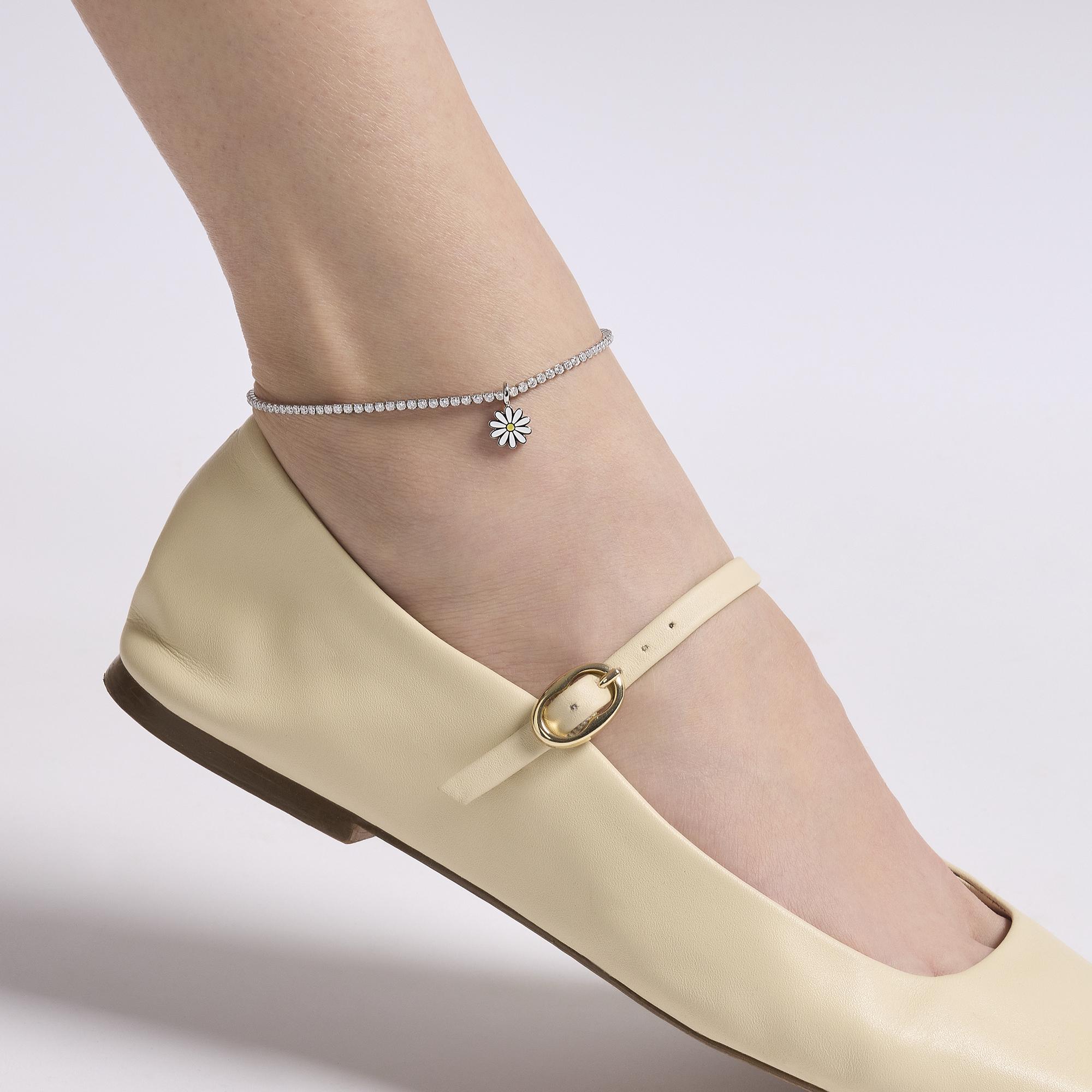 Cavigliera tennis componibile con cristalli Gioielli Kidult 732393 - immagine 4