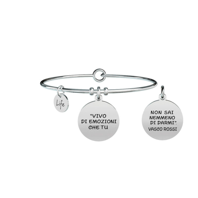 Bracciale Kidult Vivo di Emozioni Che Tu Vasco Rossi 731465