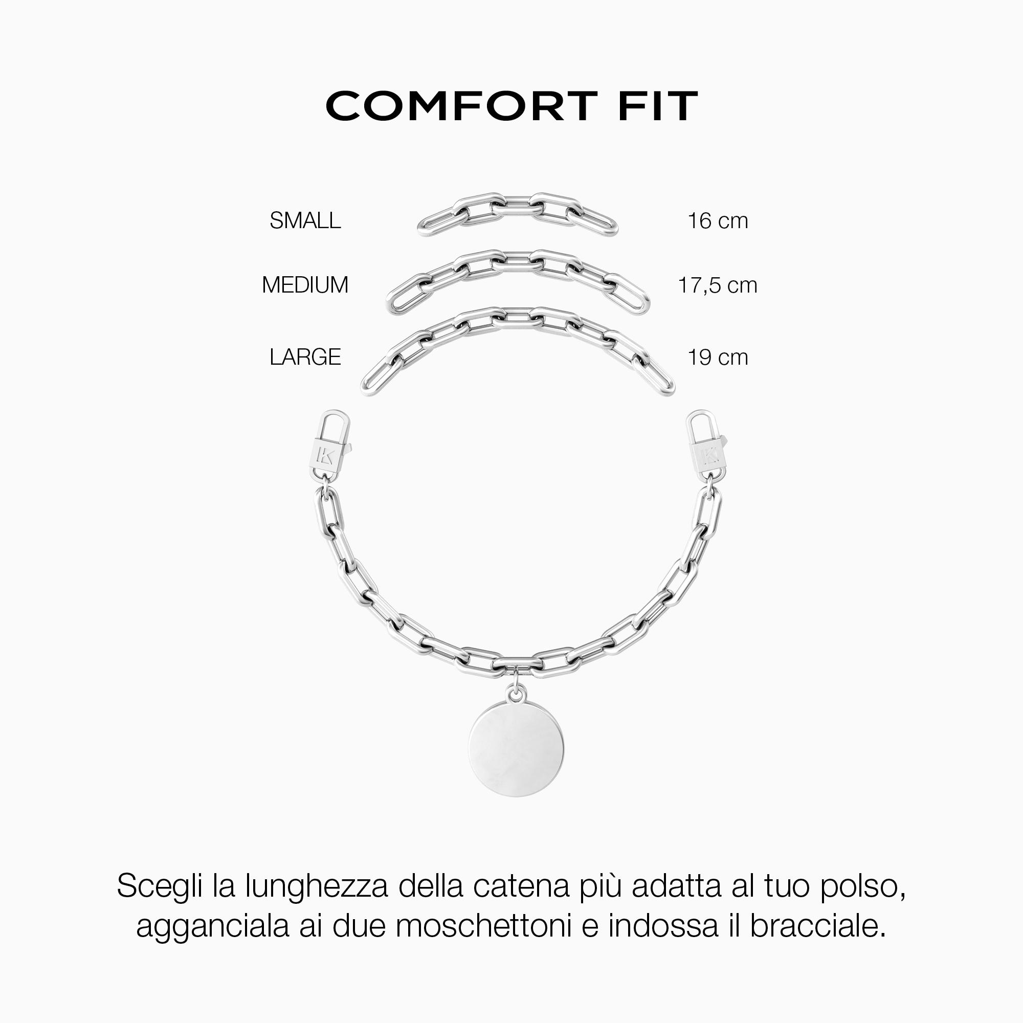 Bracciale con frase felicità Gioielli Kidult 731944 - immagine 4