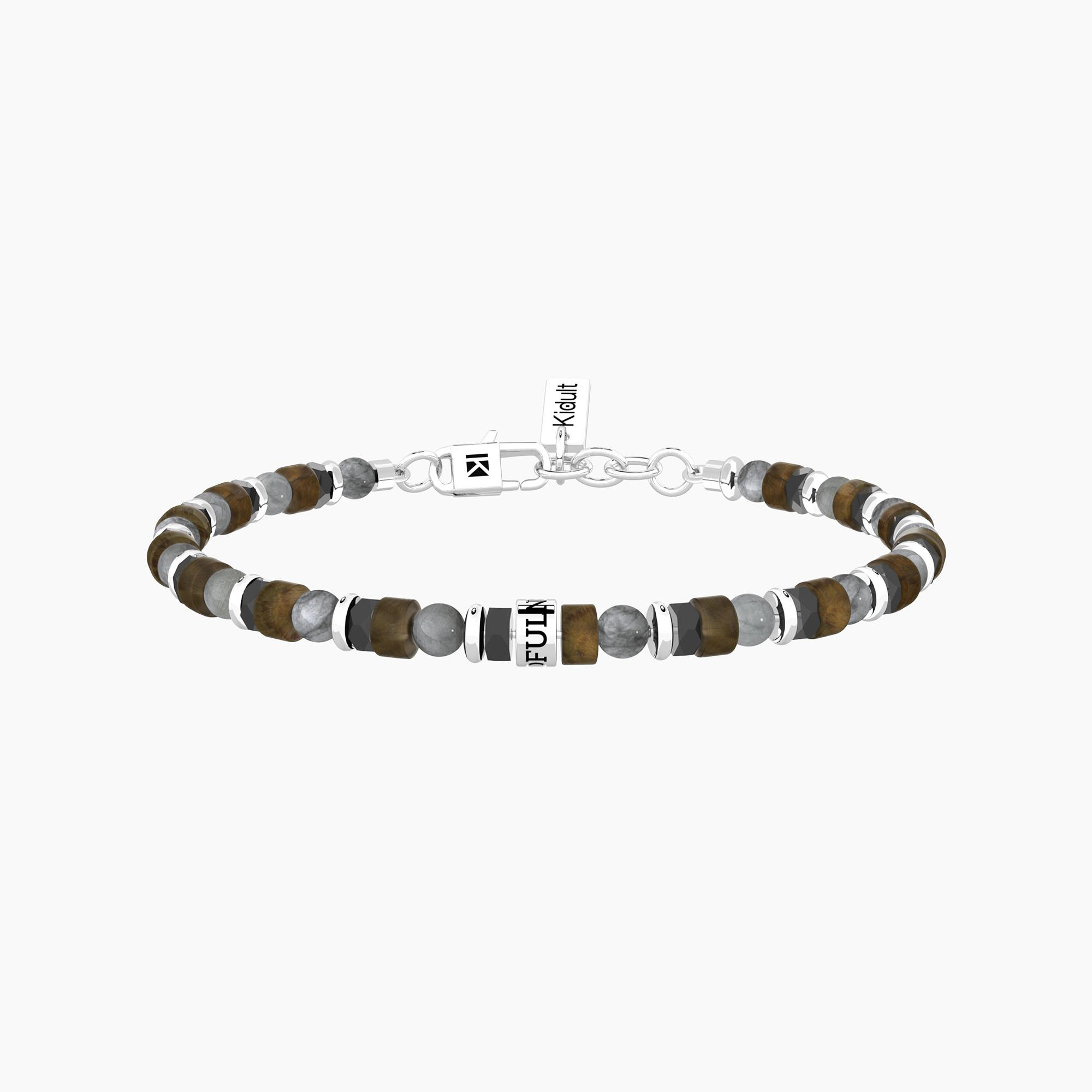 Bracciale uomo con pietre multicolor Gioielli Kidult 732375