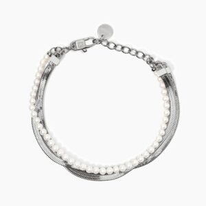 Bracciale con catena e perle conchiglia Gioielli Kidult 831045