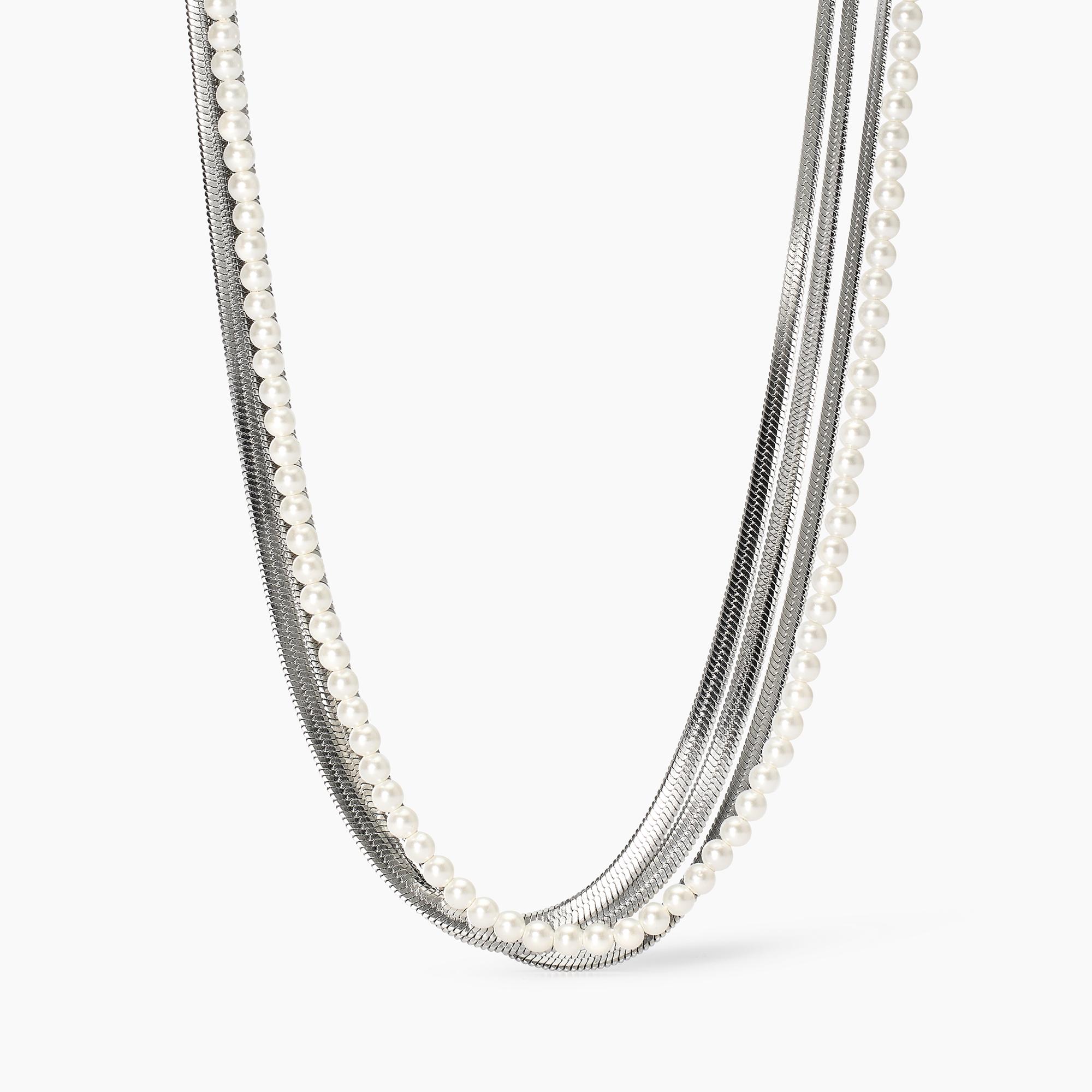Girocollo con catene e perle conchiglia Gioielli Kidult 851021