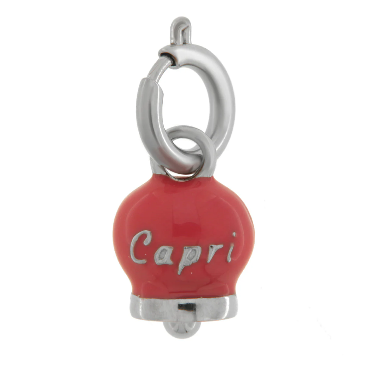 CAPRI Ciondolo in Acciaio campanella rossa 3130011 - immagine 3