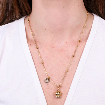 CAPRI Collana in Acciaio con campanella dorata 3140157 - immagine 2