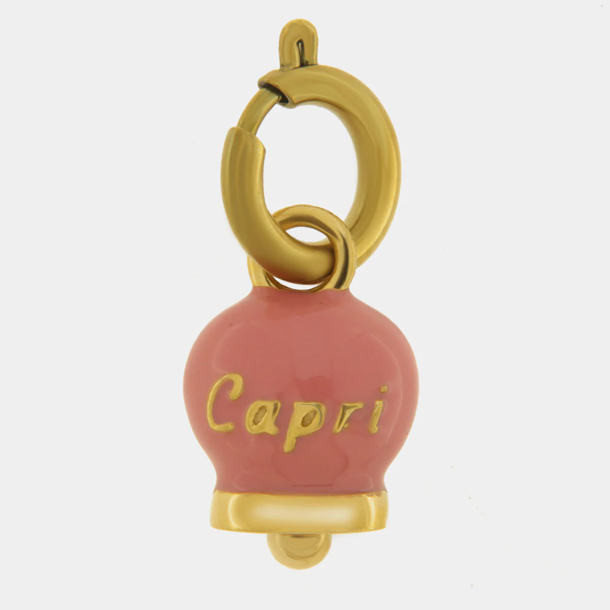 CAPRI Ciondolo in Acciaio campanella rosa 3130004