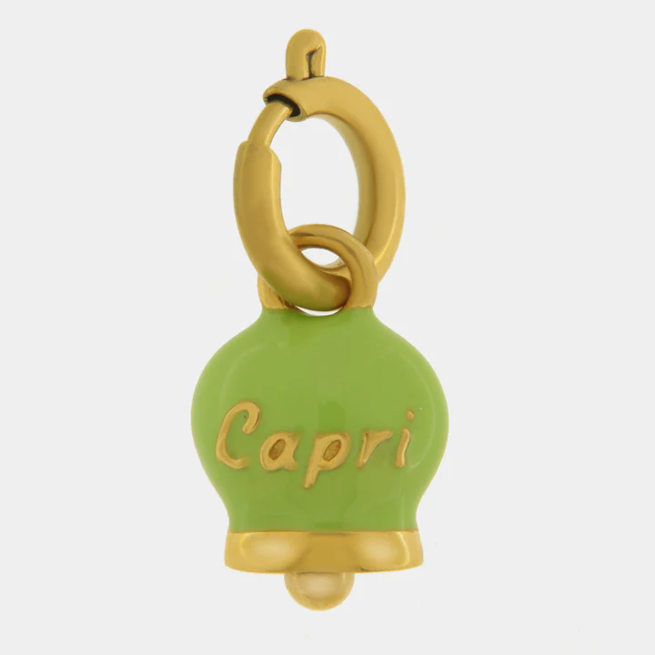 CAPRI Ciondolo in Acciaio campanella verde chiaro 3130007