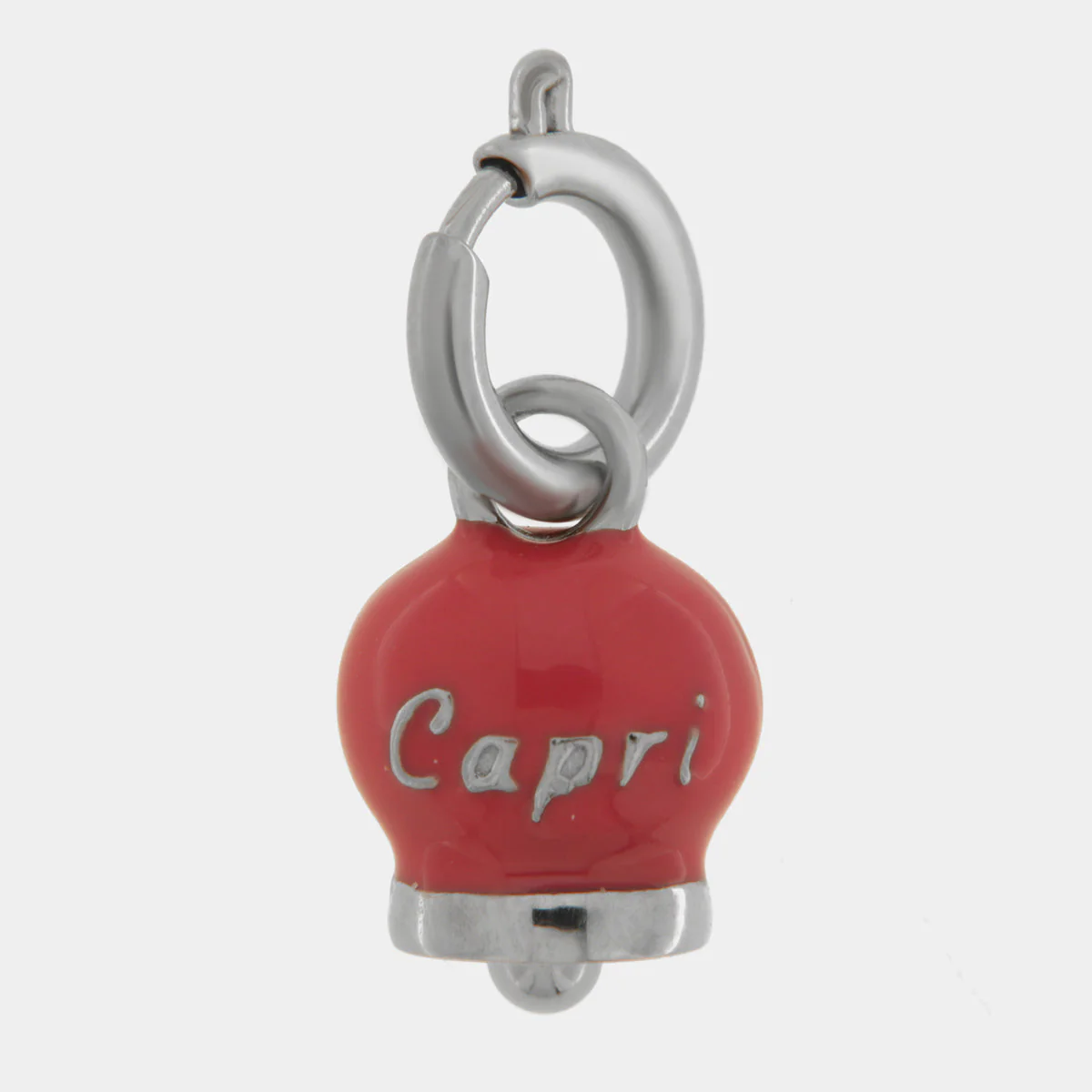 CAPRI Ciondolo in Acciaio campanella rossa 3130011
