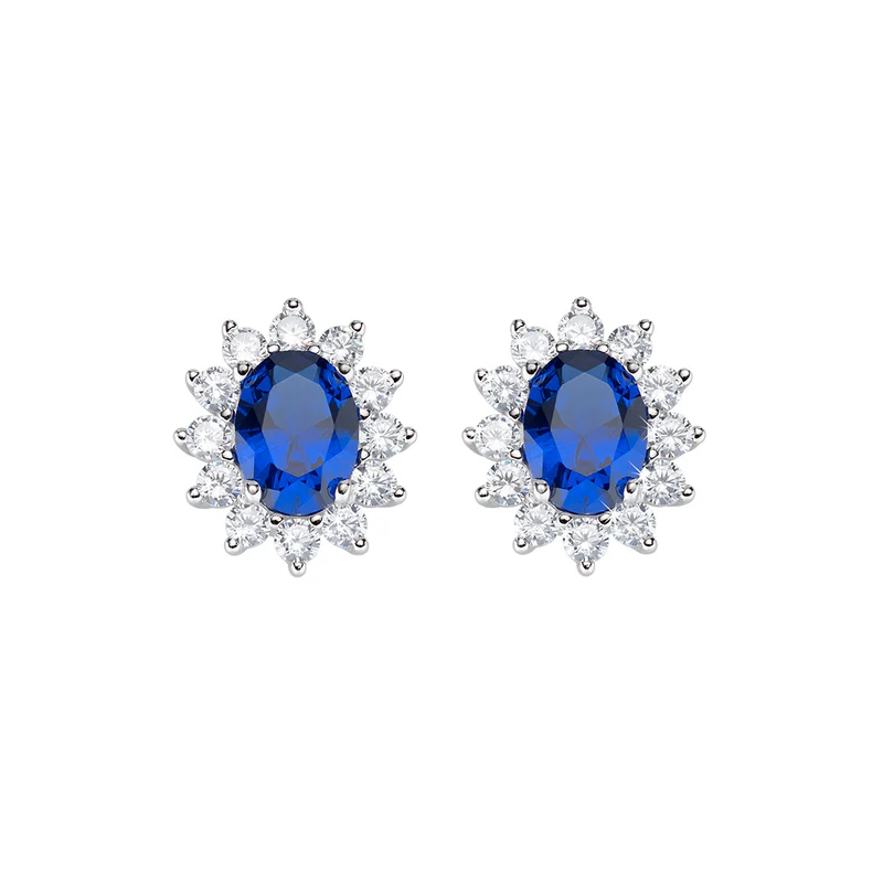 Orecchini Royal Lady Zircone Blu SKU: ORLDMBBBL