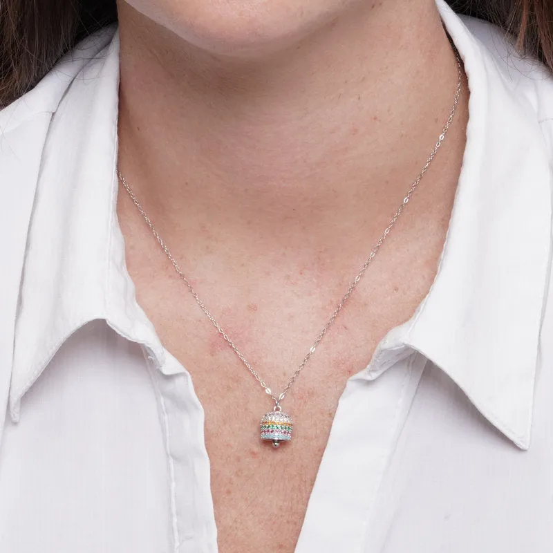 BYSIMON Collana in Argento campanella colorata Capri 1403025 - immagine 2