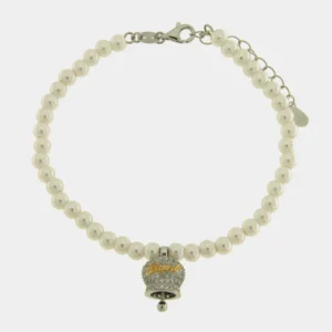 BYSIMON Bracciale in Argento campanella Capri e perle 1702566